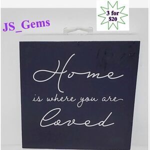 Home Inspirational Sign Black White Wall Décor You Are Loved